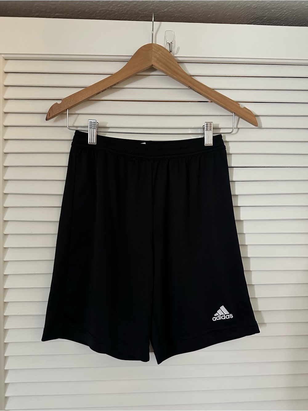 Kids Adidas Black Athletic Shorts